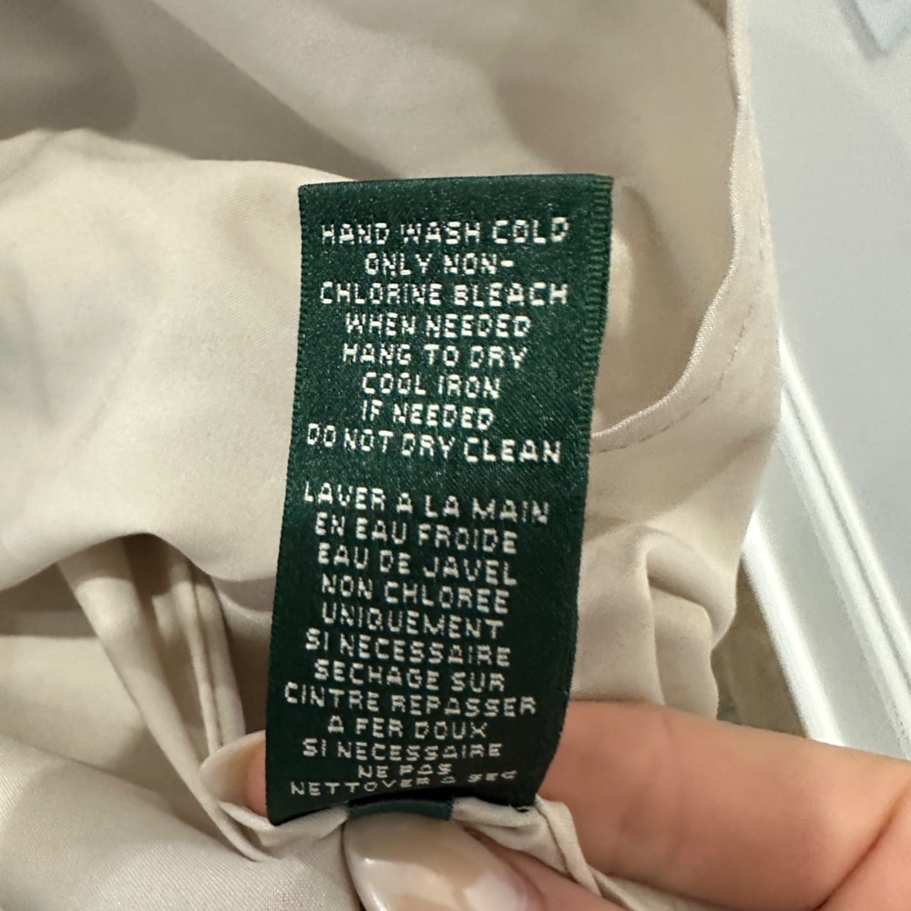 Ralph Lauren A line horizontal stripped dress in coral tan and cream - Picture 6 of 6